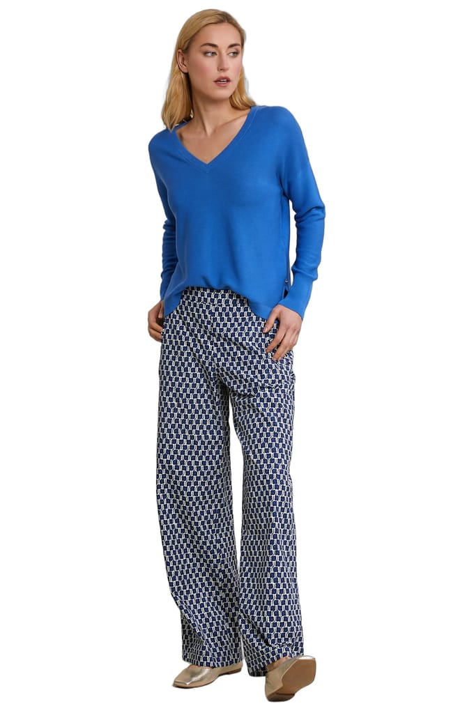 River Woods Blue Basic V-neck Sweater Long Sleeves Taglia: XS | Maglioni a maglia Outlet | Donna | Blu