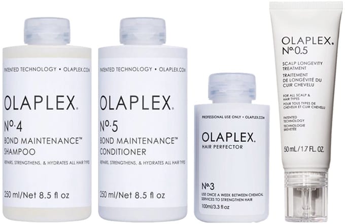 Beschadigd haar pakket Olaplex No.3 + 4 + 5 + 0.5