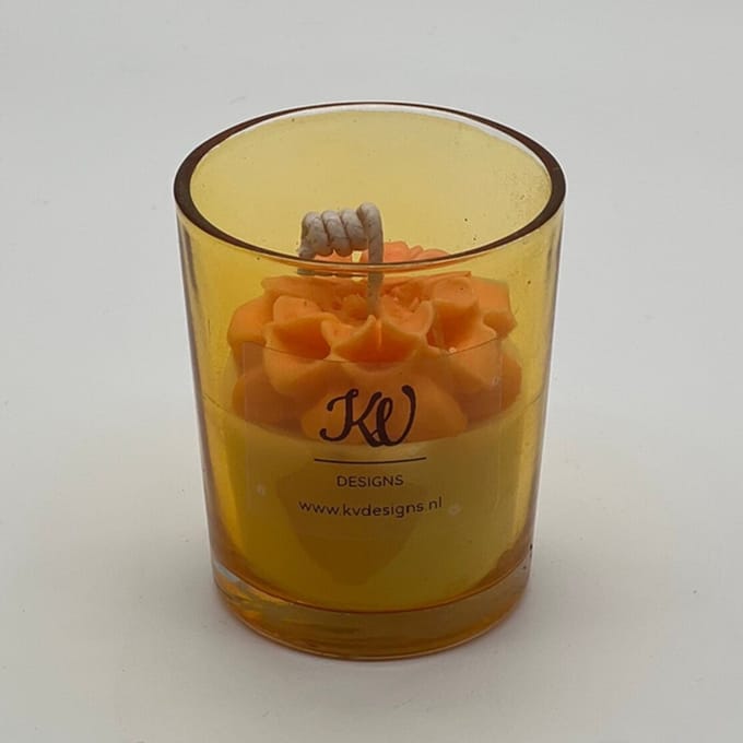 Kaars in glazen pot - 459