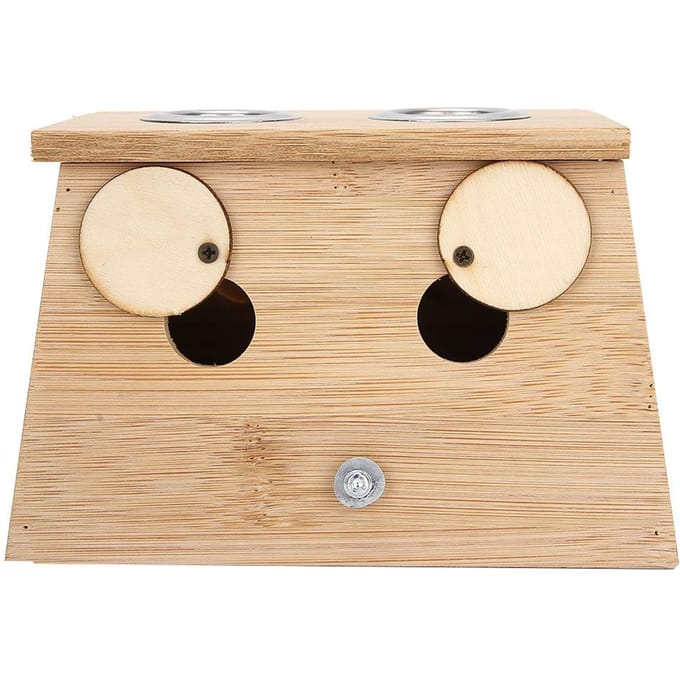 Nieuwe bamboe moxa-branderhouder voor milde therapie(2 gaten) beige