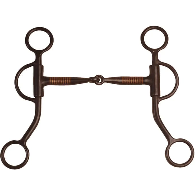 Western snaffle bit voor paard met gemiddelde oren Pool's
