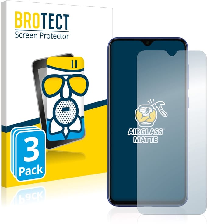 BROTECT - Screenprotector voor Xiaomi Mi 9 SE - Folie Beschermfolie Beschermglas matte 3 Stuks