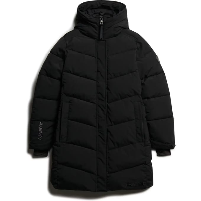 Superdry - City chevron gewatteerde parka - Dames - Gewatteerde jassen