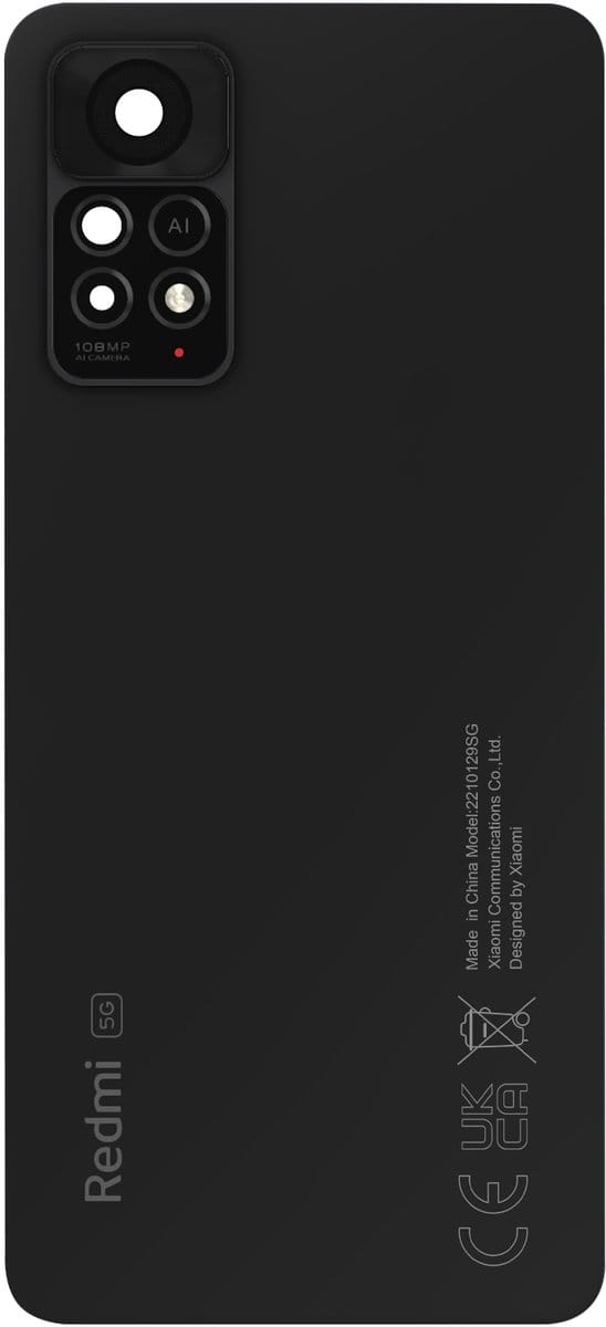 Xiaomi, Batterijdeksel voor Xiaomi Redmi Note 11 Pro 5G Graphite Origineel Service Pack, Donkergrijs