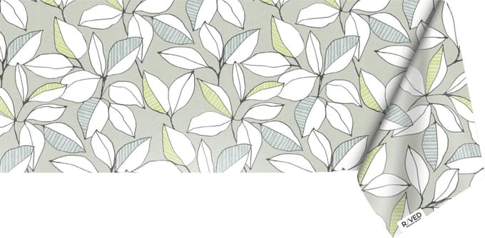 Raved Tafelzeil – 140 cm x 250 cm – Lichtgroene Bladeren – Groen – PVC – Afwasbaar