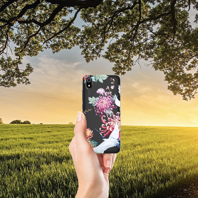 Xiaomi Redmi 7A TPU Hoesje Bird Flowers