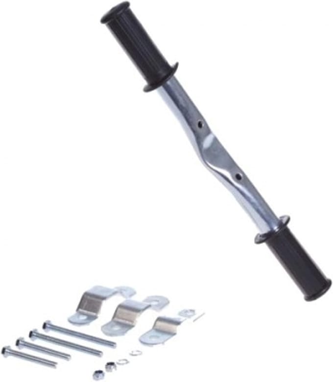 Fiets Voetrust - Fietsondersteuning - Extra Stabiliteit - Met 3 Adapters - Eén Maat - Zilver