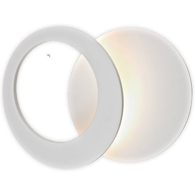 Mantra Iluminación Toronto LED wandlamp, wit, Ø 22 cm, aluminium, verstelbaar