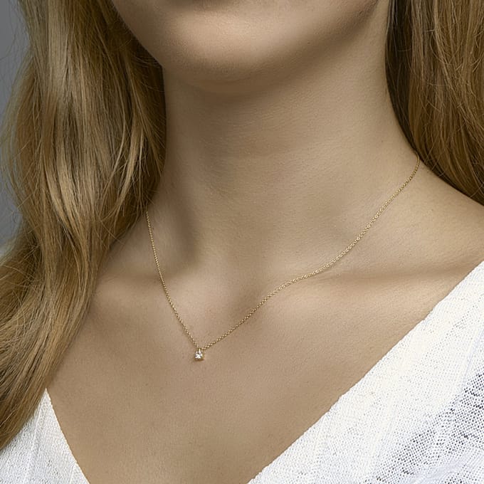 Collier Zirkonia 40 - 42 - 44 Cm
