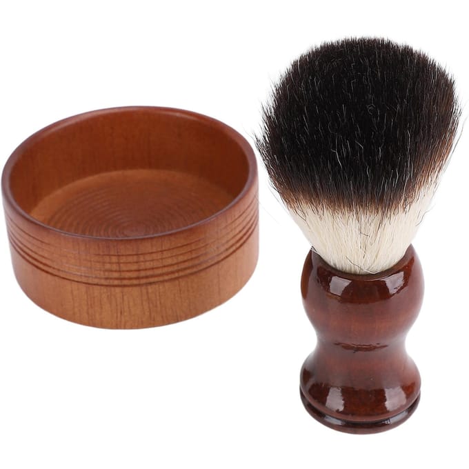 Scheerkwast Kit Mannen Scheerset Haar Scheerkwast Scheerkom voor Kapper Reizen Hotel black