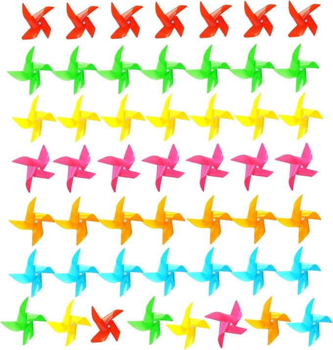 Windspinner Tuin - Roterende Decoratie - Buiten Versieren - Dynamische 360 Rotatie - 24 x 24 x 4 cm - Multicolor