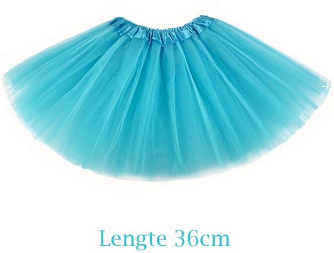Tutu aquablauw kind - 36 cm
