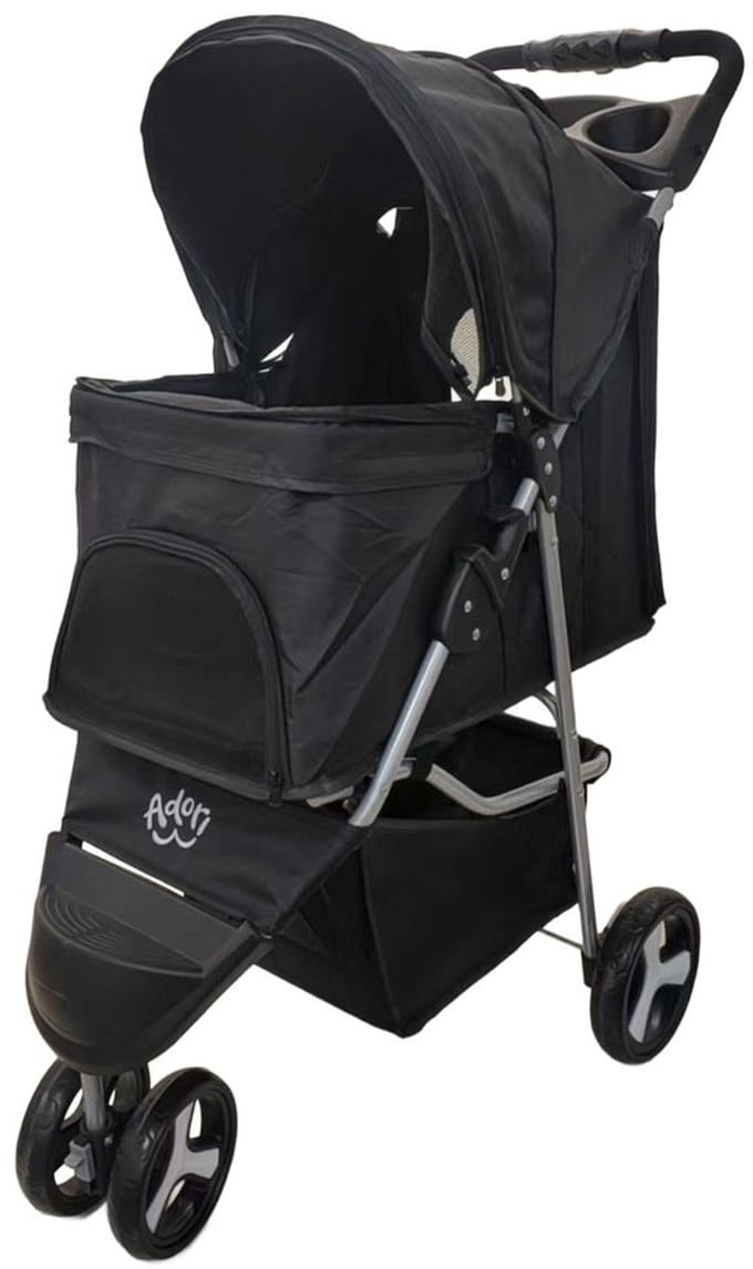 Adori Hondenbuggy Inklapbaar - Hondentrolley - 80x46x100 cm Zwart