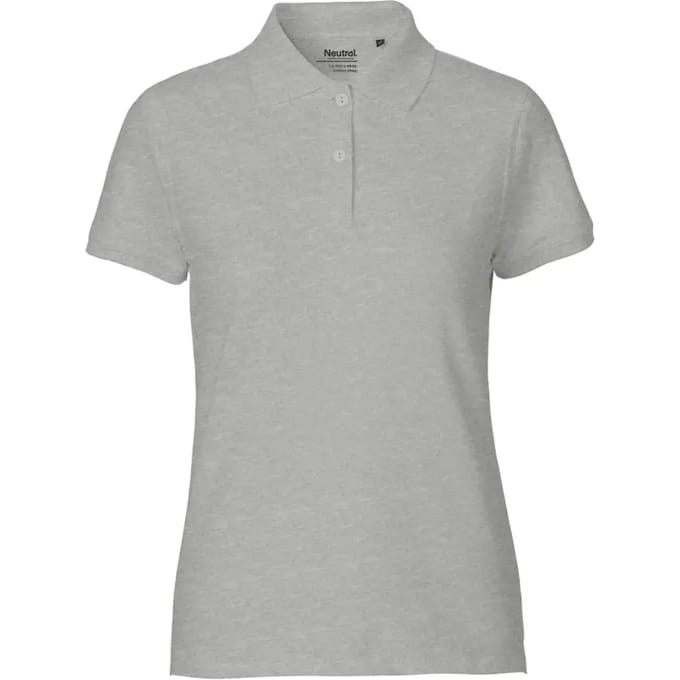 Neutral - Classic Dames Polo - Sport Grey - 100% Biologisch Katoen maat M