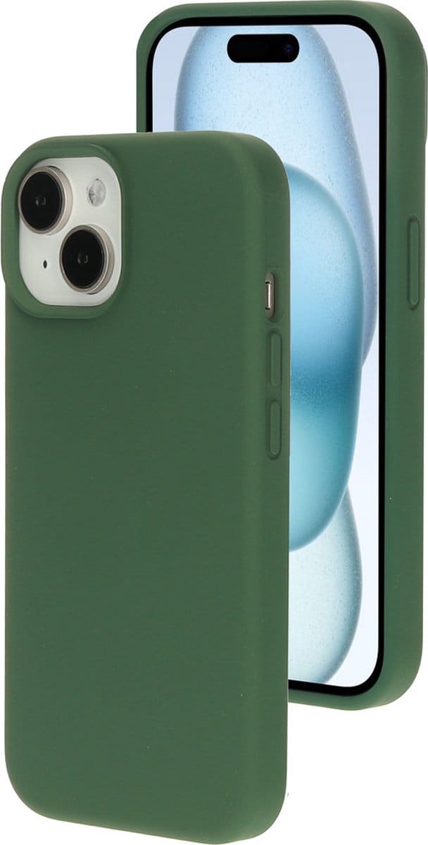 Mobiparts hoesje geschikt voor de Apple iPhone 15/14 - Siliconen - Groen