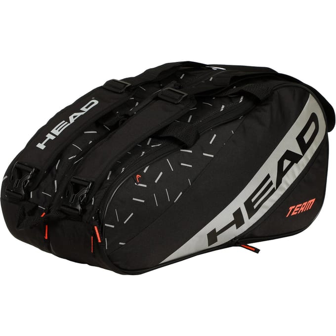HEAD Team Padel Bag L Padel Ballentas-Zwart,Zilver