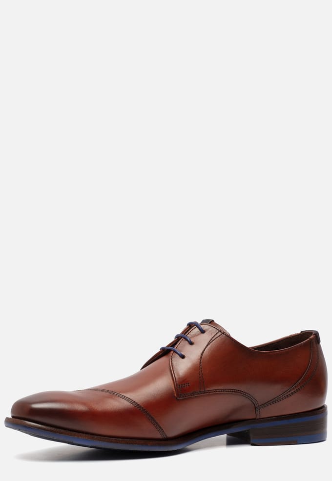 Floris van Bommel Floris van Bommel Veterschoenen cognac Leer 310305