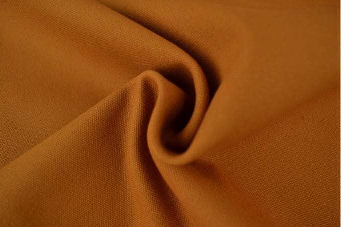 Canvas stof - Donker okergeel - 1 meter - Canvas katoen - 150cm breed
