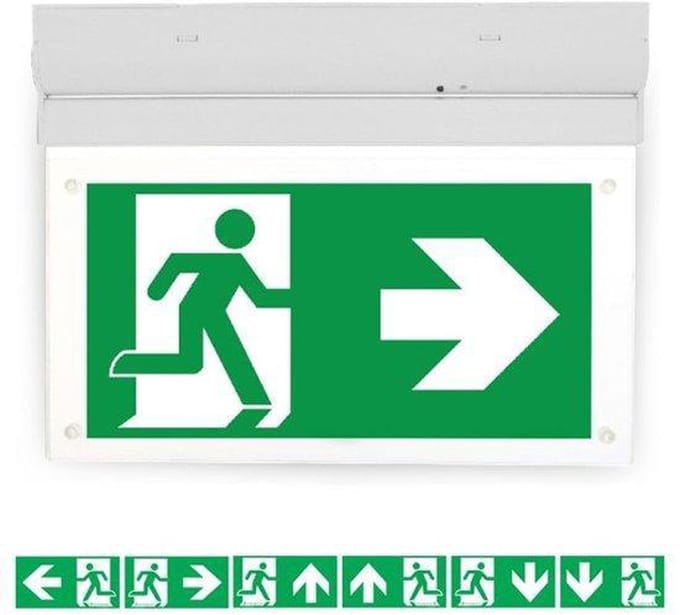 Led noodverlichting opbouw met testknop