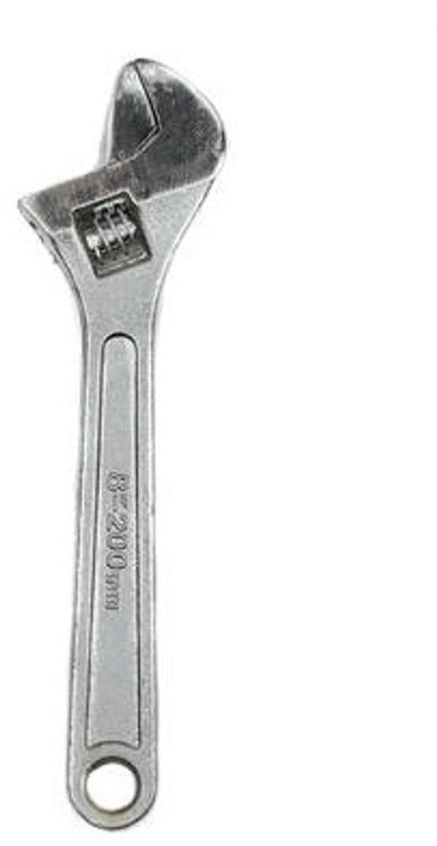 Tooltech verstelbare moersleutel - Baco 8" 200mm - Sleutelwijdte: 0 - 24 mm