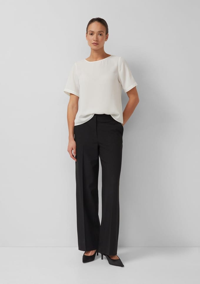 s.Oliver - female - Elegante businessbroek van viscosemix