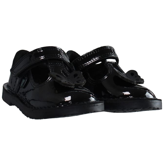 Kickers T-Bar Flutter kinderschoenen zwart