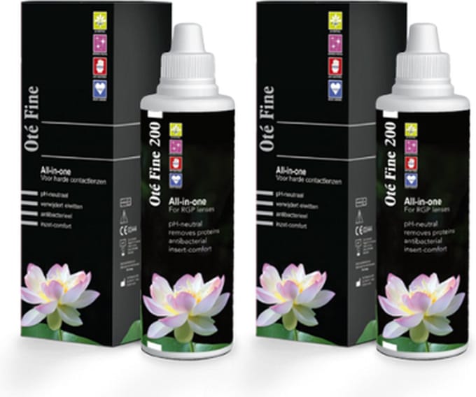Oté Fine all-in-one voor harde contactlenzen 200 ml - 2 stuks