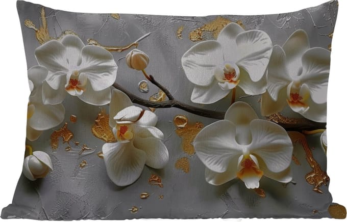 Buitenkussens - Bloemen - Orchidee - Abstract - Modern - 60x40 cm - Weerbestendig