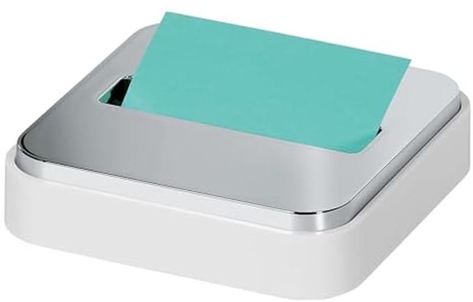 Notitiedispenser voor 3" x 3" Notities met Stalen Bovenkant