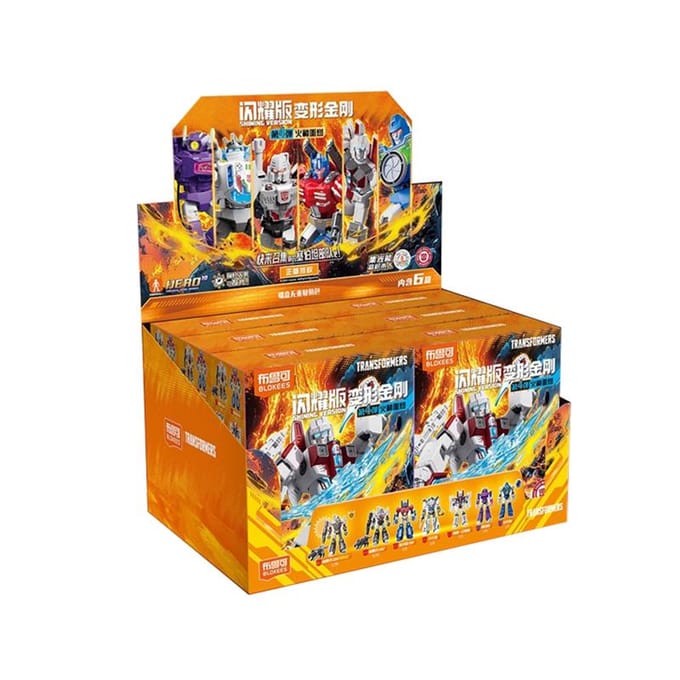 BLOKEES Transformers VERSION BRILLANTE V04 Lumières LED IDW MEGATRON OPTIMUS PRIME SG STARSCREAM SHOCKWAVE Figurine d'Action Assemblage