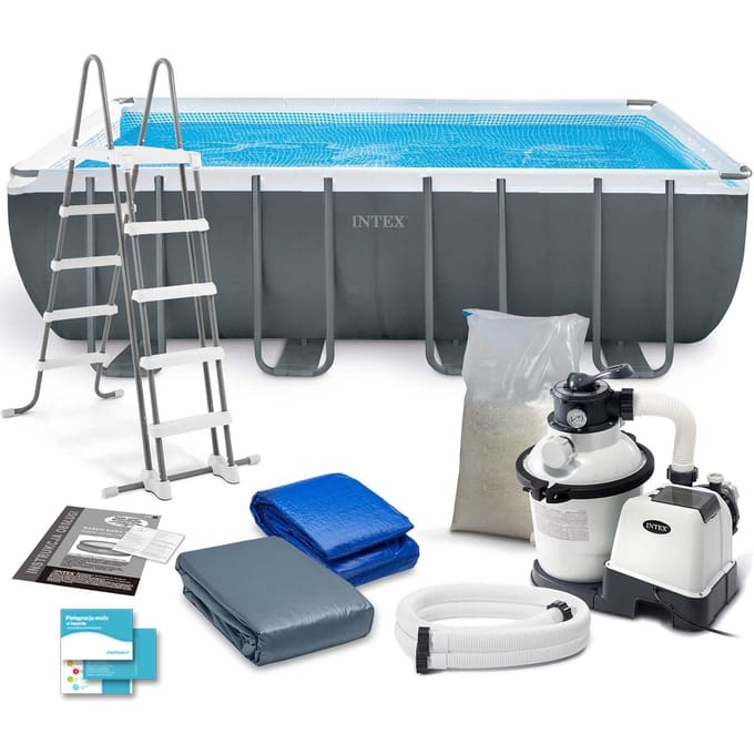INTEX Ultra Frame Serie - Opzetzwembad - 549x274x132 cm - Inclusief Accessoires