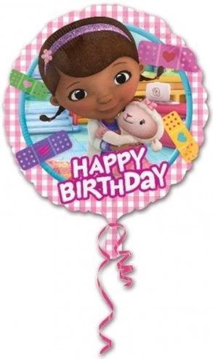Doc McStuffins folie ballon 43cm Happy Birthday