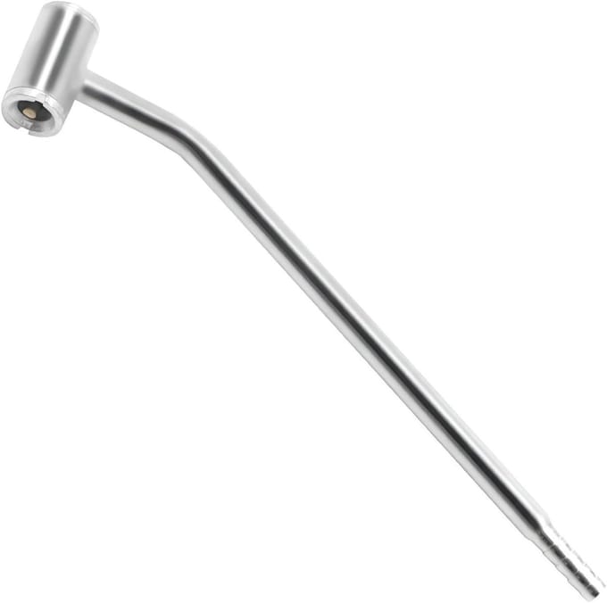 Band Pomp - Luchtpomp Tool - Bandenspanning Controleren - Dubbele Kop Ontwerp - 55 gram - Zilverkleurig