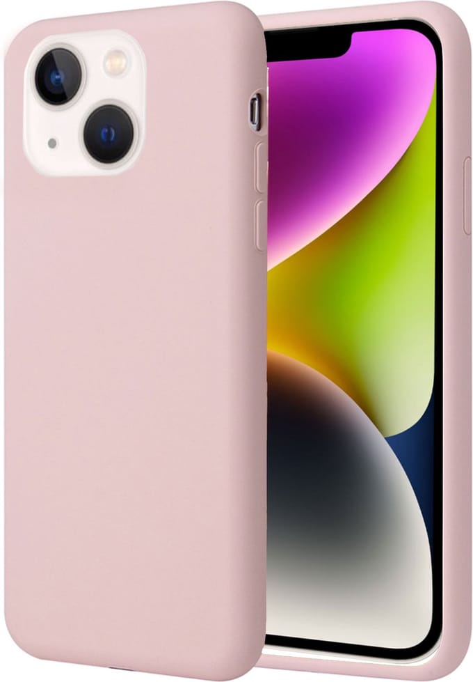 Hoesje geschikt voor iPhone 14 Plus - Liquid Back Case Cover Rose