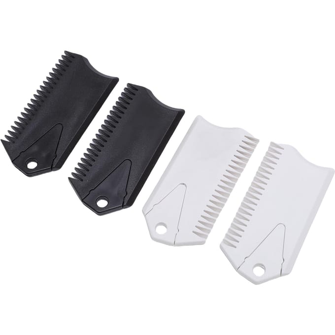 Surfplank Schraper PVC Surf Wax Kam Surfplank Wax Applicator Verwijderaar Onderhoudstool voor Surfplank 2 Zwart 2 Wit white