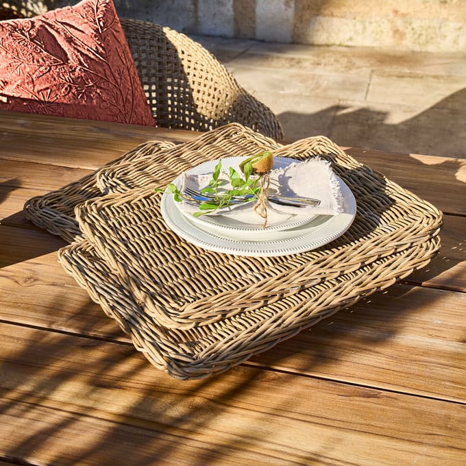 LOBERON Placemat set van 4 Mossbury bruin