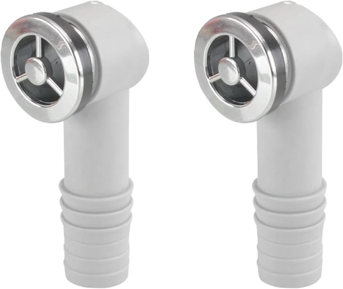 2 Pcs Basin Overflow Plug Ceramic Sink Overflow Adapter Round Supports, 36 x 36 mm, Made of Durable ABS Material, for - ShopVlot