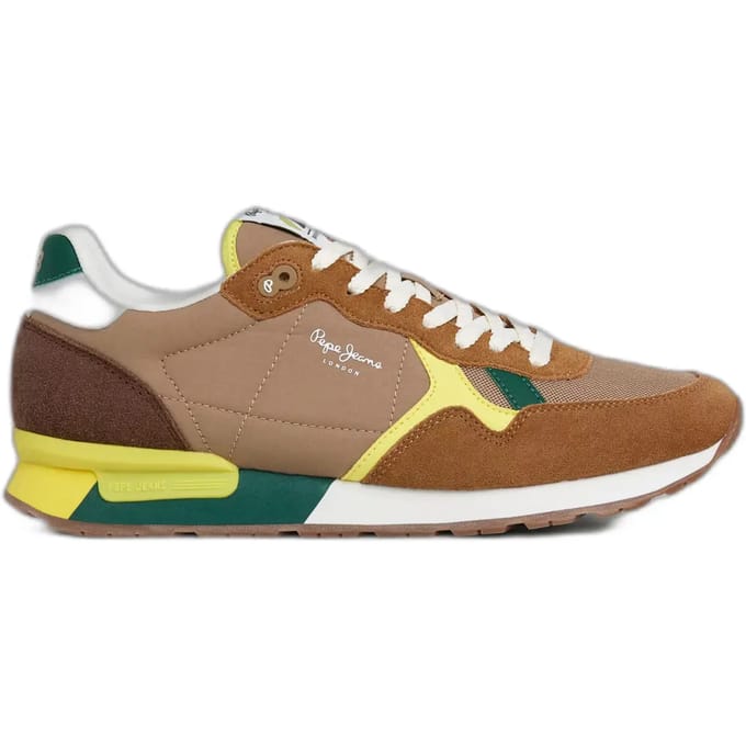 Pepe Jeans Brit Colors Bruin Leren Sneakers