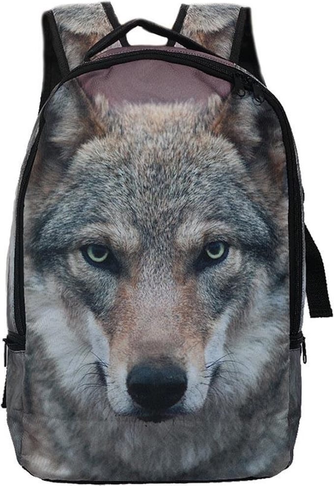 Wolf rugzak 42 cm x 28 cm x 12 cm