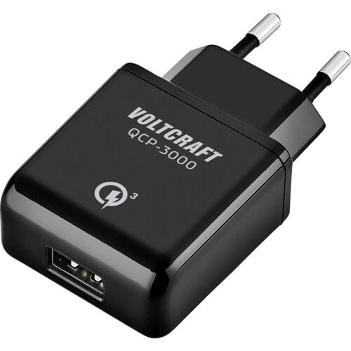 VOLTCRAFT QCP-3000 USB-oplader Binnen Uitgangsstroom (max.) 3000 mA 1 x 1x USB-A Qualcomm Quick Charge 3.0