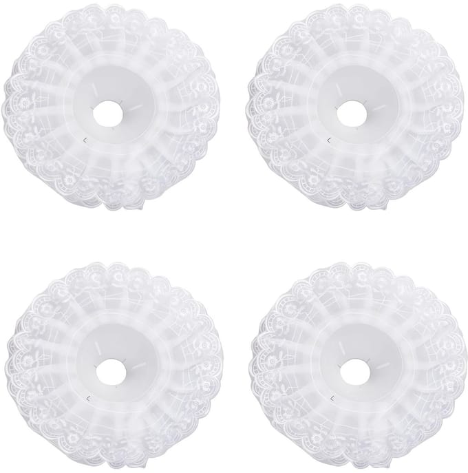 Allecto - Kant Boeket Kraag - Diy Boeket Houder - Wit - Bruiloft