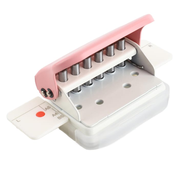 99H9 Perforator 26-gaats 30-gaats 20-gaats Papier A4 B5 A5 Losbladig Handmatige Ponsmachine Roze white