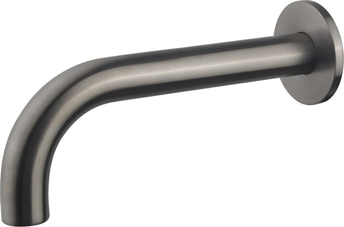 Wiesbaden Caral Inbouw Baduitloop 20 cm. - Gunmetal