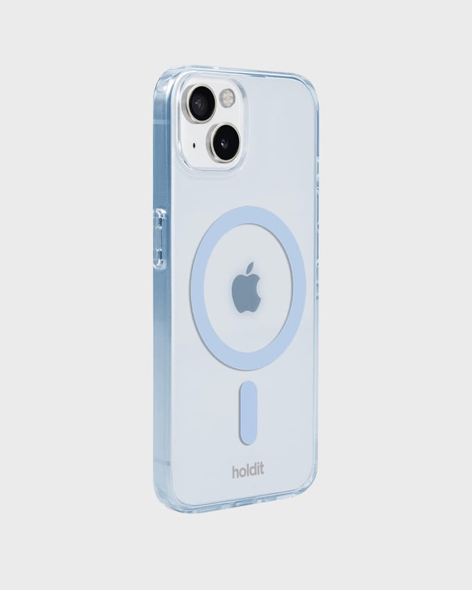 Phone Case Transparent Magsafe Compatible Mineral Blue iPhone 13