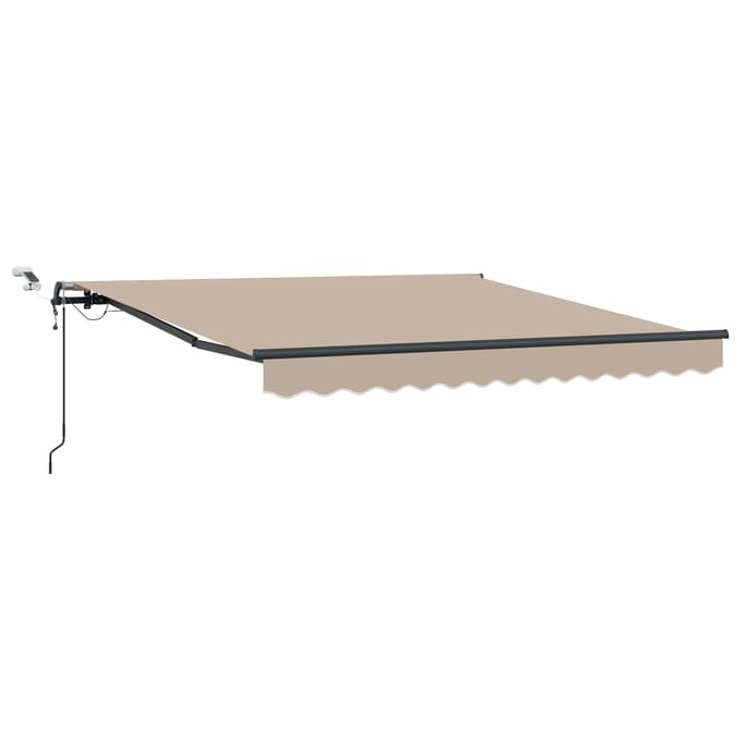 vidaXL - Uitschuifbare - luifel - Beige - 300 - x - 250 - cm - Polyester