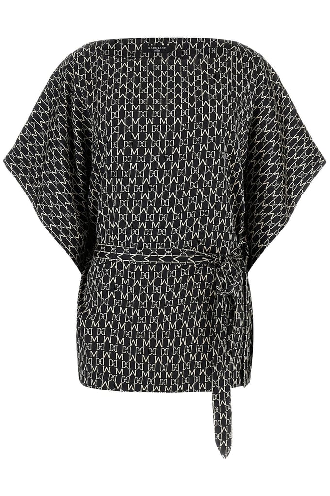 GUESS Marciano By  Josette Kimono New Monogram Black B Maat: 44 | Blouses Outlet | Dames | Zwart