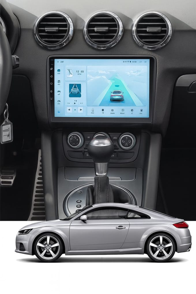 ADIVOX 9 inch geschikt voor Audi TT 2006-2014 Android 14 2GB/32GB Quad Core CarPlay/Auto/Wifi/RDS/DSP/DAB+
