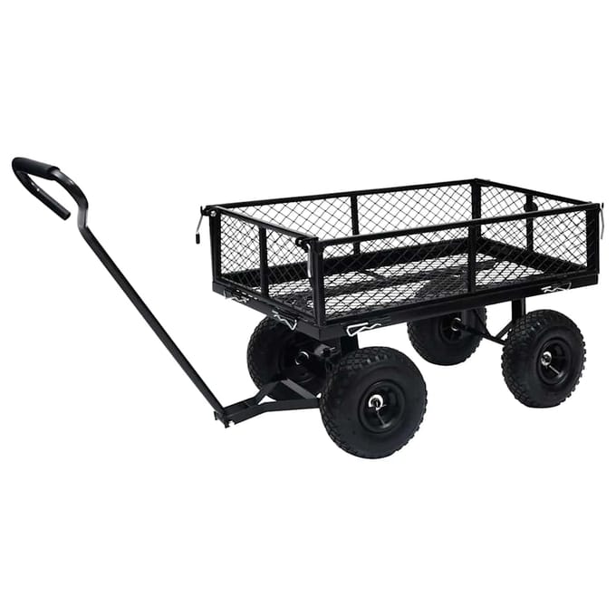 vidaXL - Tuinwagen - 250 - kg - zwart