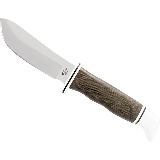 Buck skinner pro green canvas micarta