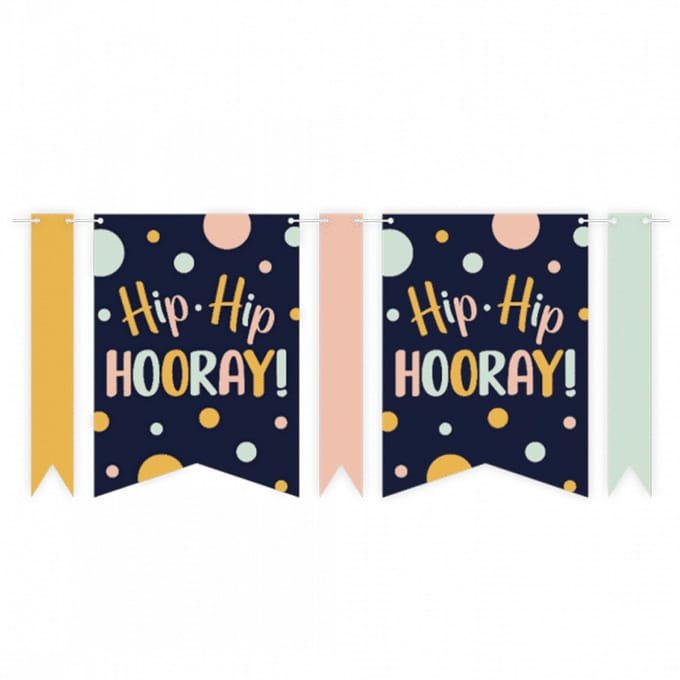 Paperdreams - Vlaggenlijn Hip Hip Hooray - (6 meter)